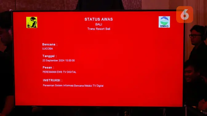 <p>Siap-Siap, Peringatan Dini Soal Bencana Bakal Muncul di Layar TV. (Liputan6.com/ Agustinus Mario Damar)</p>