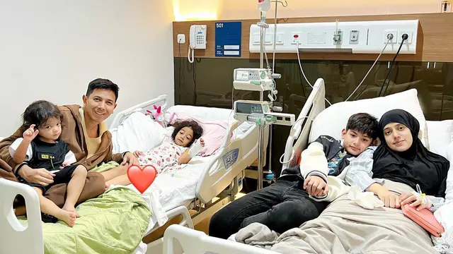 Terserang DBD, Ini 7 Potret Fairuz A Rafiq dan Anak Rayakan Lebaran di Rumah Sakit