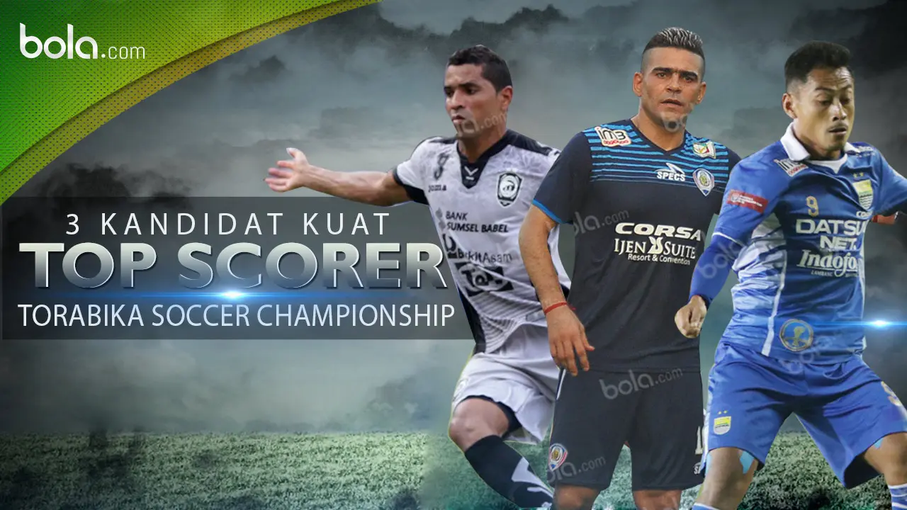 3 Kandidat Kuat Top Scorer Torabika Soccer Championship (bola.com/Rudi Riana)