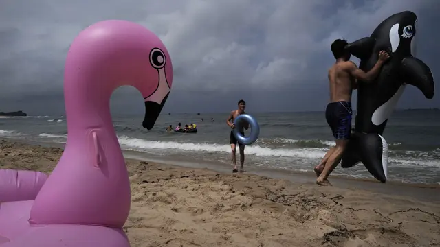 Potret Pantai Sijung Ho di Korea Utara