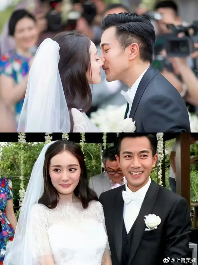 Hawick Lau saat menikah dengan Yang Mi (credit: Weibo)