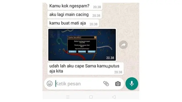 8 Chat WA Alasan Putus ala Netizen Ini Bikin Geleng Kepala