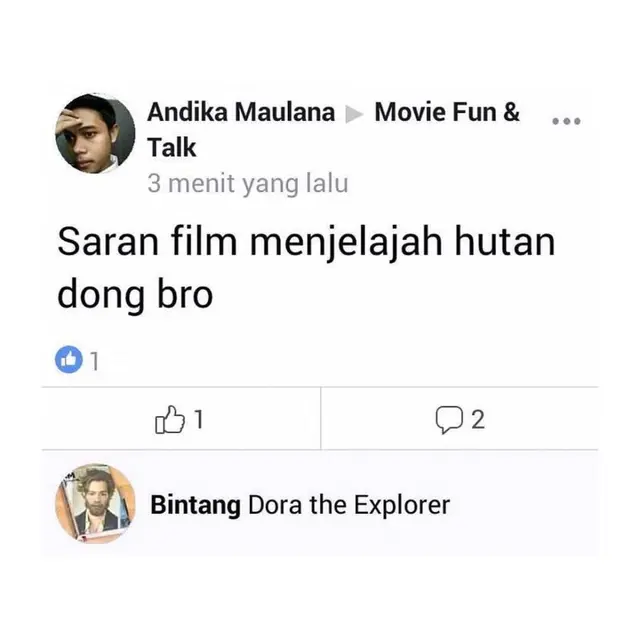 6 Status Facebook saat Tanya Judul Film Bikin Geleng Kepala