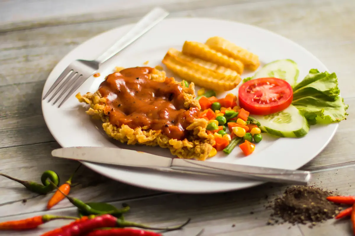 bistik ayam steak chicken