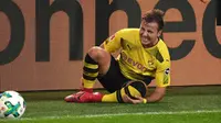 Borussia Dortmund mengonfirmasi kehilangan Mario Gotze sampai enam pekan karena mengalami cedera. (Twitter/@BVB)