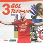 Shopee Liga 1 - 3 Gol Terbaik (Bola.com/Adreanus Titus)