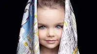 Gadis 5 Tahun Ini Memiliki Wajah Mirip Boneka (sumber. Instagram)