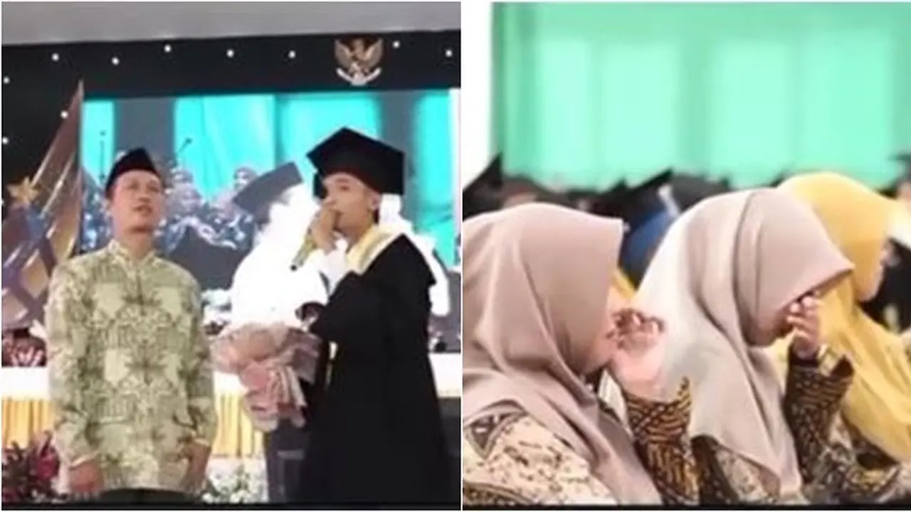 Nyanyi Lagu 'Ayah' di Momen Wisuda, Mahasiswa Ini Bikin Tamu Ikut Menangis Haru