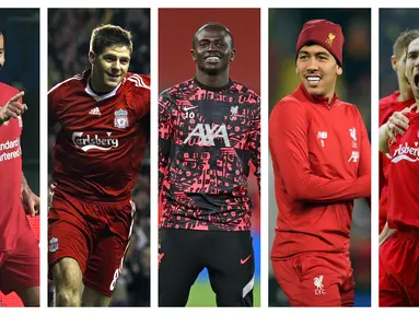 Kumpulan foto-foto pemain Liverpool dari masa ke masa yang mempunyai prestasi membanggakan dalam ajang Liga Champions. (Foto: AFP)