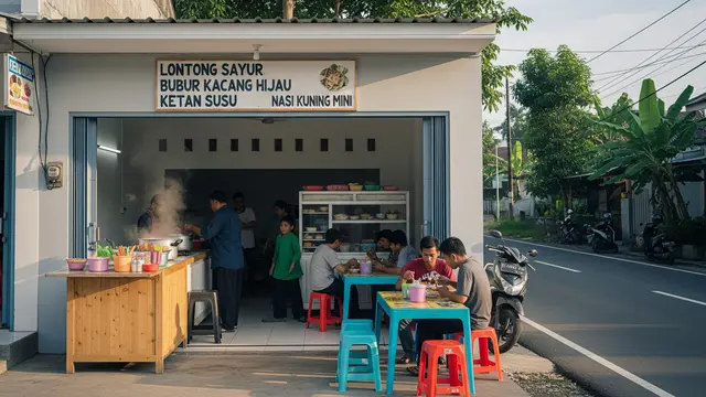 Ide Warung Rumahan Modal Kecil yang Cocok di Kota Kecil/ Ilustrasi AI