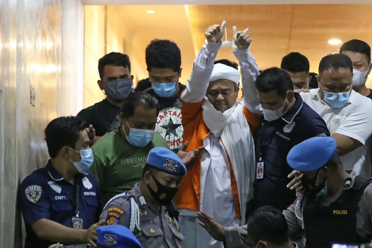 Polda Metro Jaya Tahan Rizieq Shihab