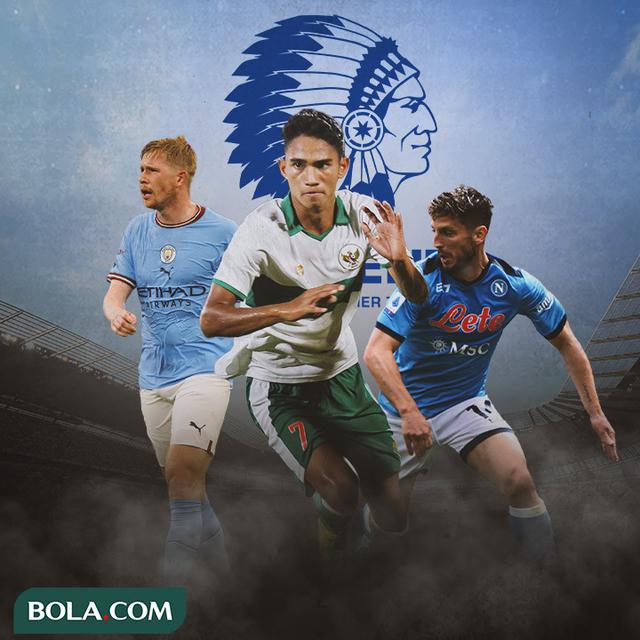 Ilustrasi - KAA Gent dan Marselino Ferdinan tengah diantara Kevin De Bruyne, Dries Mertens