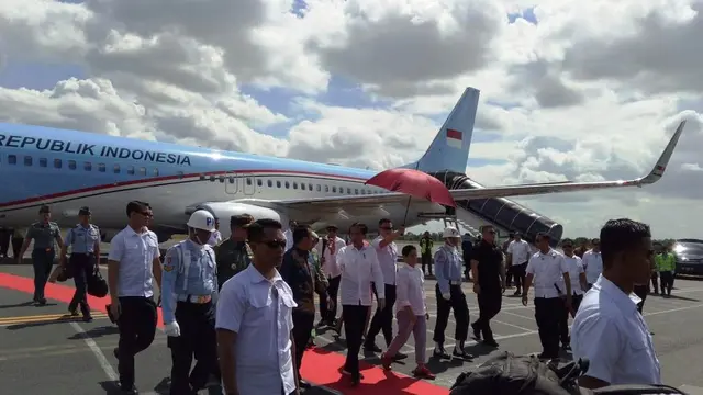 Presiden Jokowi melakukan kunjungan ke Lampung
