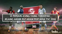 12 Pemain Asing yang Terdepak Jelang Akhir Putaran Pertama TSC 2016 (Bola.com/Adreanus Titus)