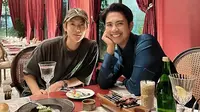 Momen Ricky Cuaca bertemu Kim Hyun Joong di Jakarta. [IG: @rickycuaca]