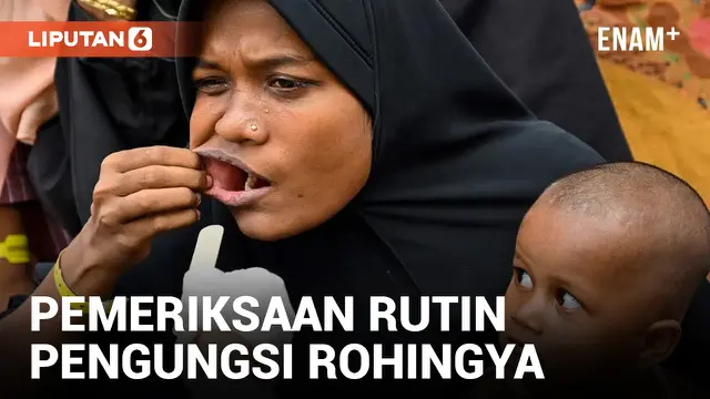 Pengungsi Rohingya Jalani Pemeriksaan Rutin