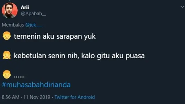 6 Drama Muhasabah Diri ala Netizen Ini Bikin Senyum