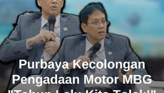 Menkeu Purbaya Akui Kecolongan Pengadaan Motor MBG: Tahun Lalu Kita Tolak!