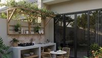 8 Desain Halaman Belakang Rumah Kecil Sederhana dengan Dapur yang Fungsional dan Estetik