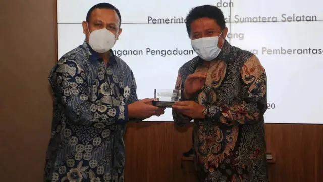 KPK Tunjuk Sumsel Jadi Pilot Project Sistem Pengungkap Fakta Korupsi