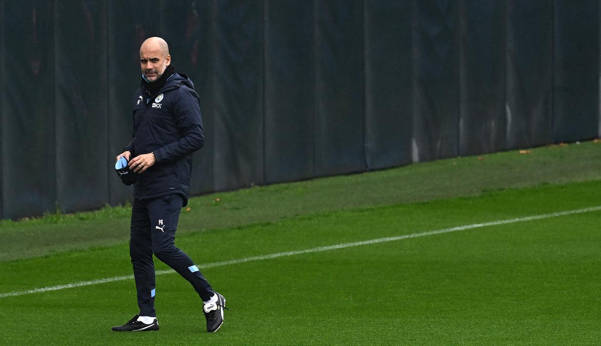 <p>Musim lalu, Real Madrid dan Man City juga bertemu di babak semifinal. Waktu itu, Madrid menyingkirkan anak-anak asuh Guardiola dengan agregat 6-5. (AFP/Paul Ellis)</p>