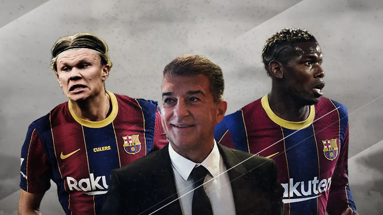 Joan Laporta, Paul Pogba dan Erling Haaland