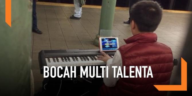 VIDEO: Hebat, Bocah Ini Jago Main Piano dan Game Bersamaan