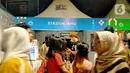 Suasana program #TemuRasaKarya pada Festival #IniJakarta 2022 di kawasan Kota Tua, Jakarta, Sabtu (17/9/2022). Berbagai makanan dan minuman dijajakan dalam program #TemuRasaKarya. (Liputan6.com/Magang/Aida Nuralifa)