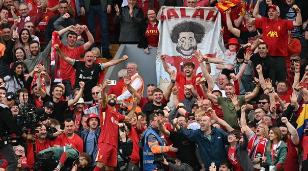 Kisah Mohamed Salah dan Liverpool akan berakhir pada akhir musim ini. Salah memutuskan untuk meninggalkan Anfield pada bursa transfer musim panas mendatang. (AFP/Paul Ellis)