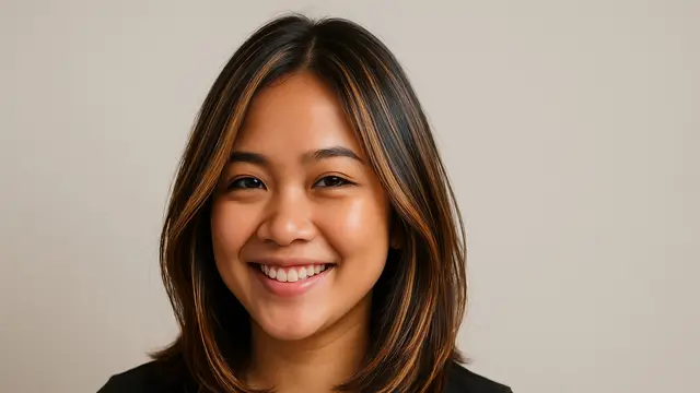 Model Potongan Rambut Long Bob untuk Wajah Bulat/via AI