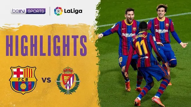 Berita video highlights Liga Spanyol 2020/2021, antara Barcelona melawan Real Valladolid yang berakhir dengan skor 1-0, di mana pencetak gol penentu adalah Ousmane Dembele, Selasa (6/4/2021) dinihari WIB.