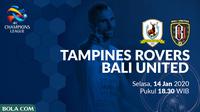 AFC Champions League - Tampines Rovers Vs Bali United (Bola.com/Adreanus Titus)