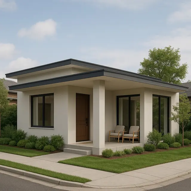 Desain Rumah Hook Minimalis 1 Lantai (Image by ChatGPT)
