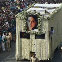 Persemayaman Sridevi. (Twitter/phi)