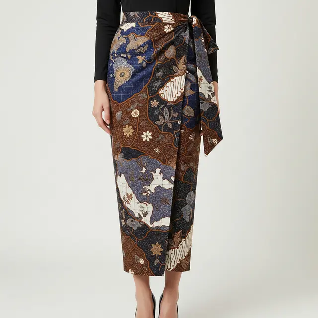 9 Model Rok Batik Lilit Modern Cocok untuk Kondangan