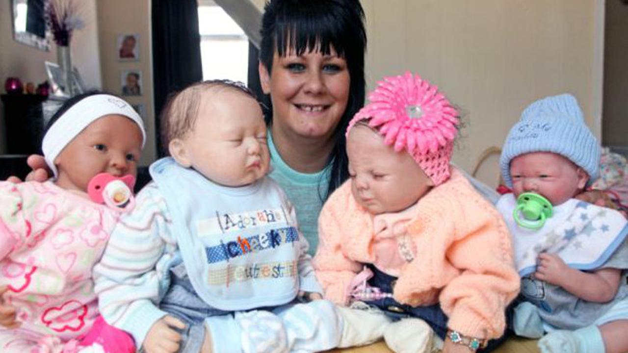 Woman on Fake Babies 0614 1