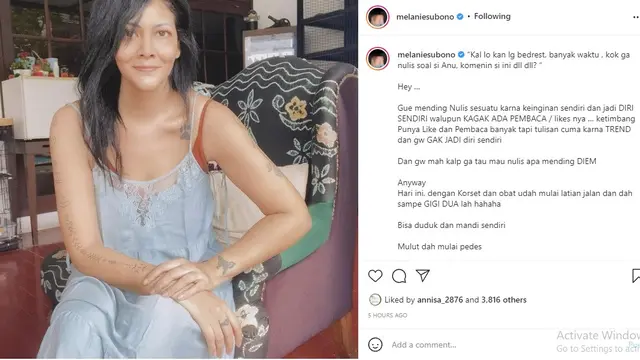 Melanie Subono (Foto: Instagram/@melaniesubono)