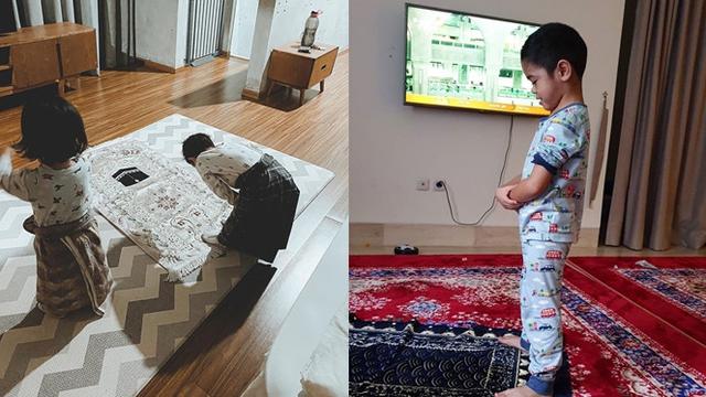 Potret 5 Anak Selebriti Saat Belajar Sholat Bikin Gemas Hot