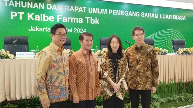 Rapat Umum Pemegang Saham Tahunan (RUPST) PT Kalbe Farma Tbk (KLBF), Kamis (16/5/2024). (Foto: Liputan6.com/Gagas YP)