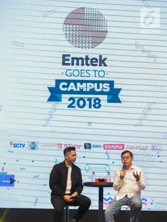 Ceo dan Founder Bukalapak Achmad Zaki memberikan sharing inspirasi saat menjadi pembicara dalam EGTC 2018 di Universitas Kristen Petra Surabaya, Jawa Timur, Rabu (14/11). EGTC 2018 ini diadakan 13-15 Oktober 2018. (Liputan6.com/Faizal Fanani)