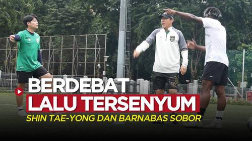 VIDEO Timnas Indonesia U-20: Shin Tae-yong dan Barnabas Sobor, Awalnya Berdebat tapi Akhirnya Bikin Tersenyum