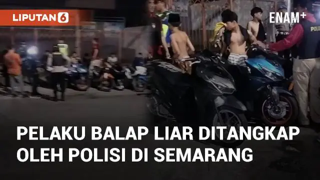 VIDEO: Penindakan Pelaku Balap Liar Ditangkap Oleh Polisi di Semarang