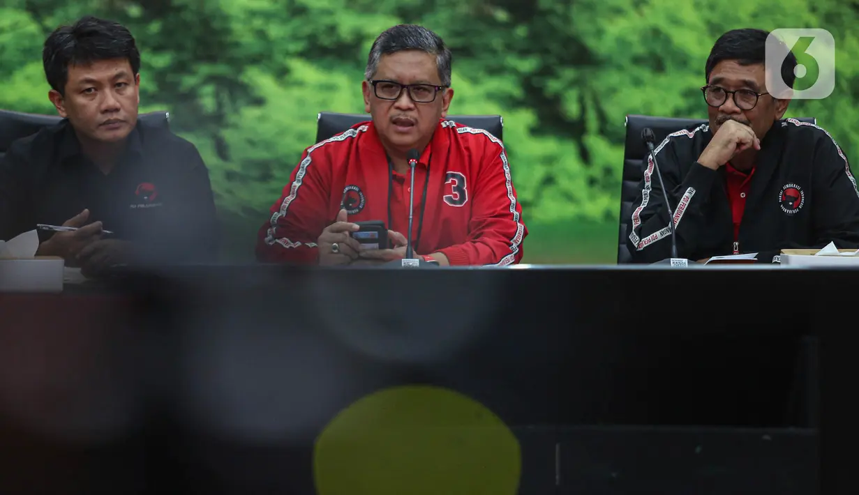 Hasto mengatakan bahwa PDIP merupakan partai yang memiliki pijakan kuat dalam sejarah bangsa Indonesia. (Liputan6.com/Angga Yuniar)