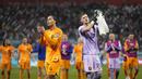 Hingga laga usai, skor 3-1 untuk kemenangan Belanda tetap bertahan. Virgil van Dijk dkk pun menjadi tim pertama yang lolos ke babak perempatfinal Piala Dunia 2022. (AP/Ashley Landis)