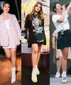 Lihat di sini beberapa gaya OOTD Raisa bak ABG pakai rok mini.