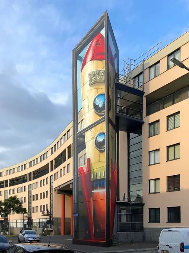 Seniman Ini Ciptakan Mural 3D di Dinding Bangunan, 6 Potretnya Bikin Takjub