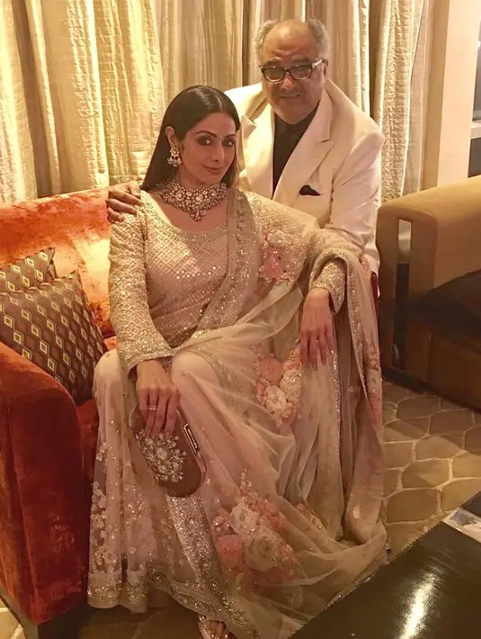 Bisa dibilang kisah Sridevi dan Boney Kapoor seperti cinta sejati, lantaran mereka dipisahkan oleh maut. (Foto: instagram.com/sridevi.kapoor)