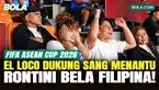 Legenda Timnas Indonesia, Cristian Gonzales, hadir di Stadion Si Jalak Harupat, Kabupaten Bandung, untuk menyaksikan laga Filipina kontra Vietnam pada FIFA ASEAN Cup 2026. El Loco datang bersama istri dan anaknya untuk memberikan dukungan kepada sang...