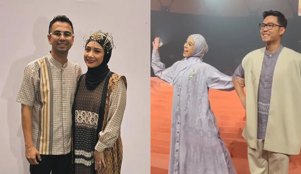 Gelaran busana Zaskia dan Shireen Sungkar diramaikan pasangan selebriti yang kenakan busana muslim. Ada Raffi Ahmad-Nagita Slavina hingga Kinos-Nycta Gina. Simak potretnya di sini! [@raffinagita1717 @kinosnoski]