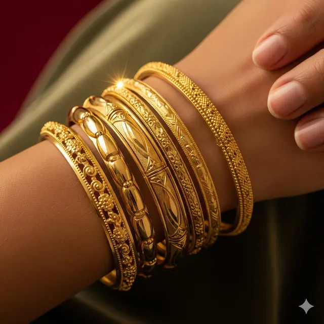 Gelang Keroncong Tumpuk 6 Lapis (Set) 20 Gram